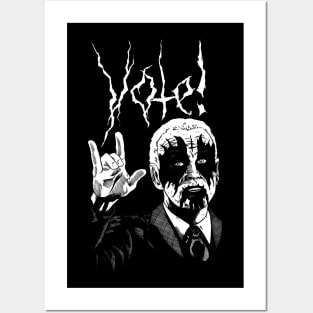 Black Metal Joe Biden Vote! Posters and Art